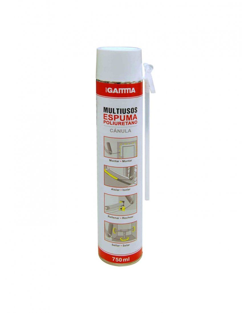 cartucho gamma espuma pu multiusos aerosol 750ml