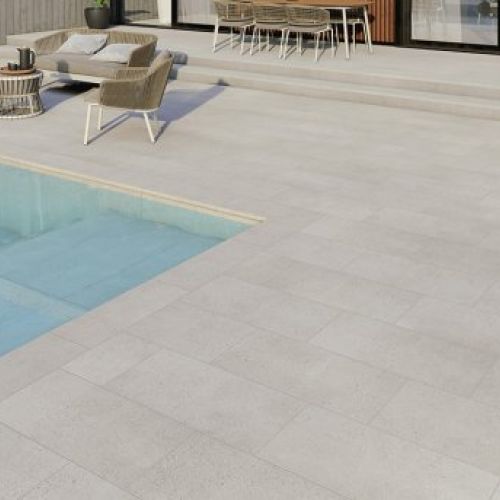 Blanco Posets Antislip Piscina Natucer