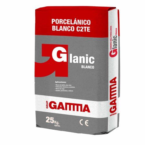 cemento cola blanco glanic c2te CEMWE004