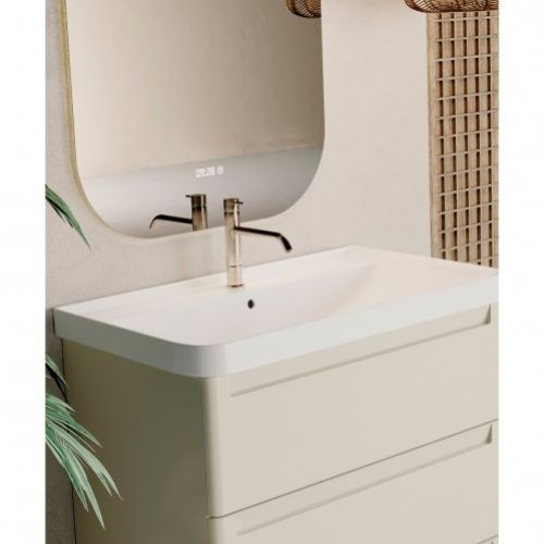 mueble de bano suspendido round tres cajones