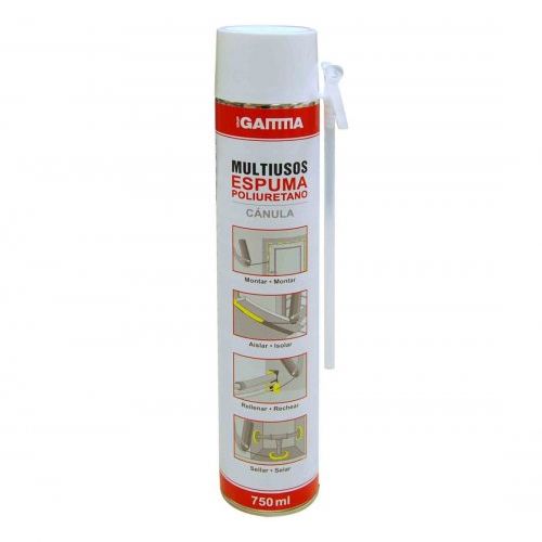 cartucho gamma espuma pu multiusos aerosol 750ml